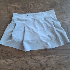 Lululemon Pace Rival Mid-Rise Skirt *Long size 8 Rhino Grey